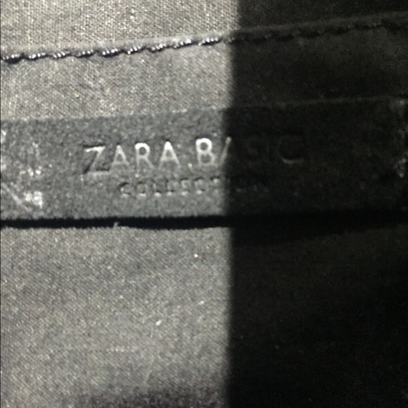 Zara suede fringe wrist/ clutch bag in black - Picture 4 of 6